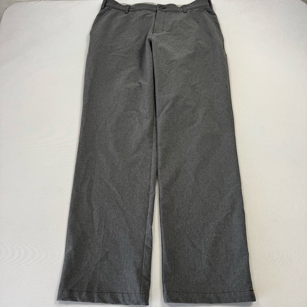 Adidas Men’s Golf Pants Performance Polyester Spandex Gray 34x32‎
